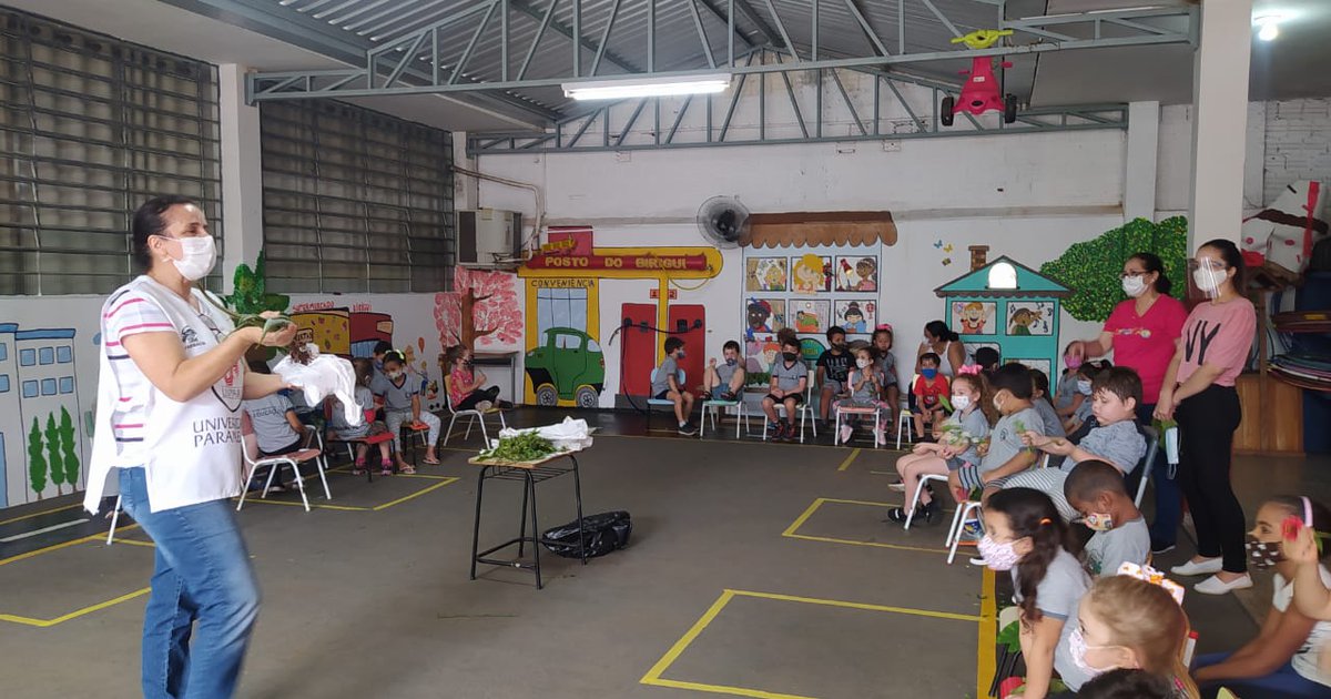 Equipe Do Horto Medicinal Da Unipar Realiza Palestra A Educa O